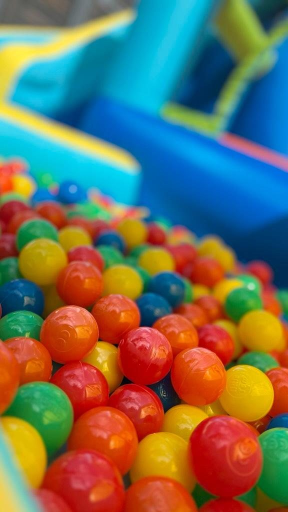 Bunte Bälle im Bällebad