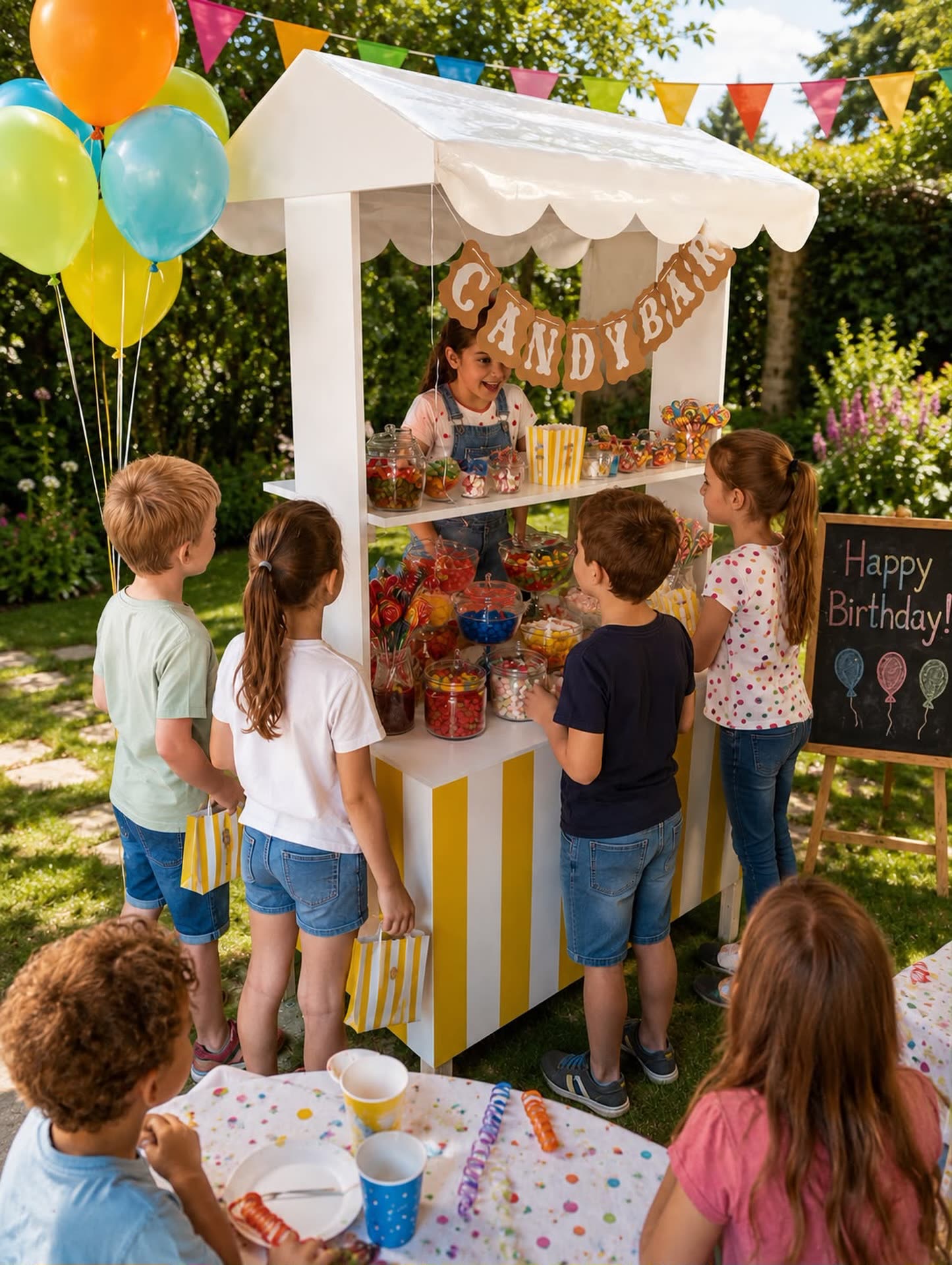 Candy Bar auf einem Kinderfest