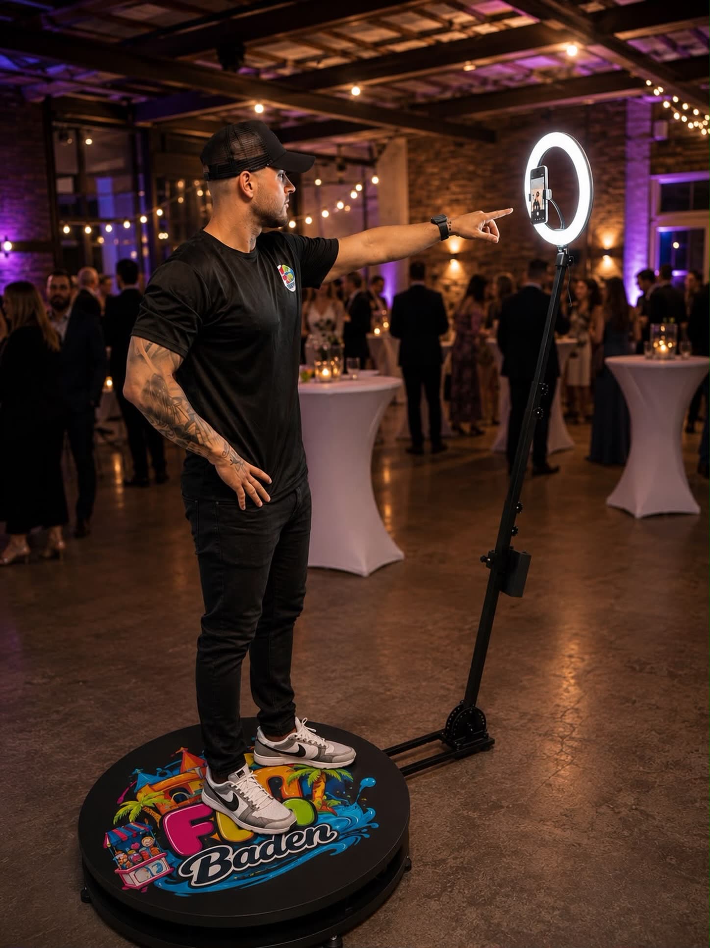 360 Grad Photo Booth im Einsatz bei einem Event